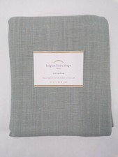 Pottery Barn Belgian Flax Linen Unlined Drape Panel Chambray 50x 84" N121