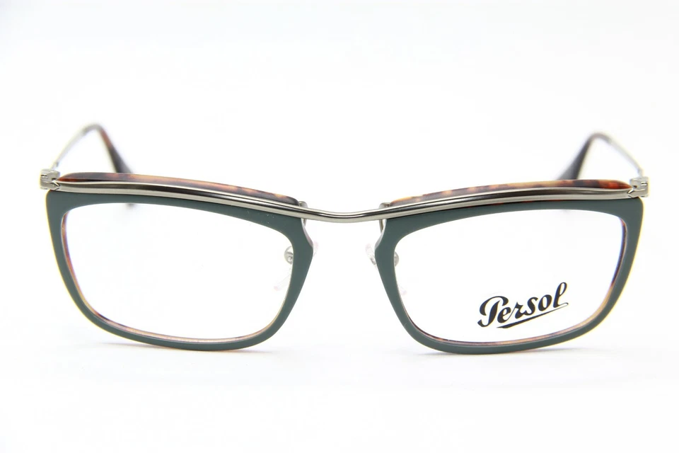 NUEVO PERSOL 3084-V 1007 GAFAS VERDES MARCOS AUTÉNTICOS RX 51-19 Foto 2 de 3