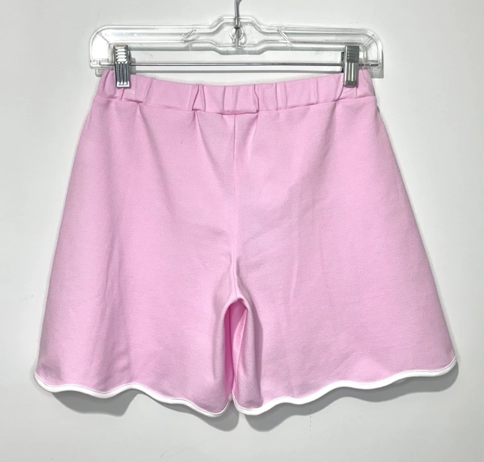 Bella Bliss 女孩扇贝网球短裙 14 棉粉色裙短裤全新带标签 — 第 2/4 张图片
