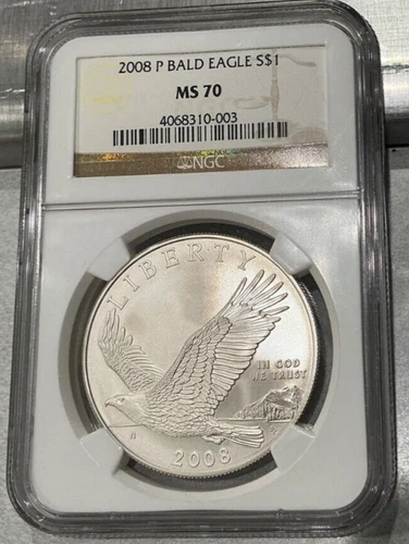 2008-P Bald Eagle Silver Commemorative Dollar NGC MS70