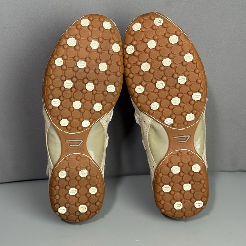 Diesel Moslette Y2K Beige Print Trainers Women’s 9.5 Gum Sole Taupe Heel - Picture 5 of 23