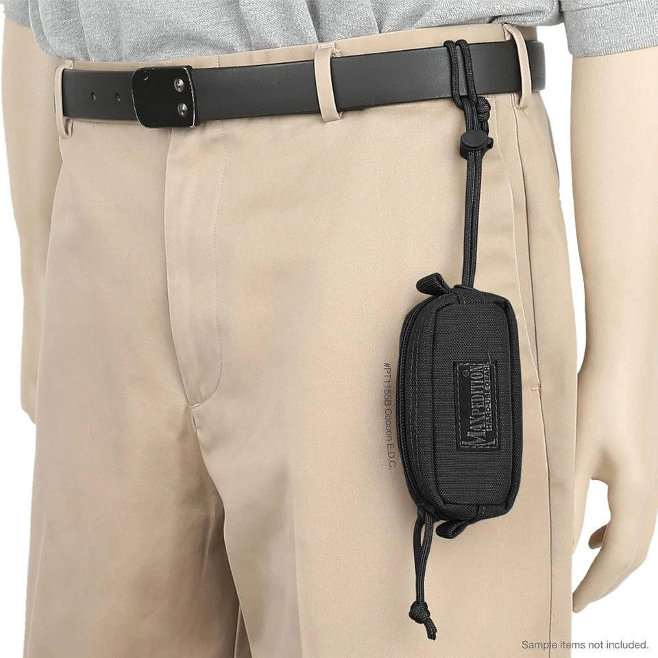 Bolsa MAXPEDITION Cocoon EDC 5 pulgadas x 1,5 x 2,25 pulgadas, negra  Foto 2 de 4