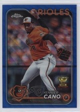 2024 Topps Chrome Blue Wave Refractor /75 Yennier Cano #130 9e1