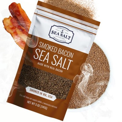 Bacon Seasoning Alderwood Smoked Sea Salt 5 oz Bag - Cooking & Finishing Sa