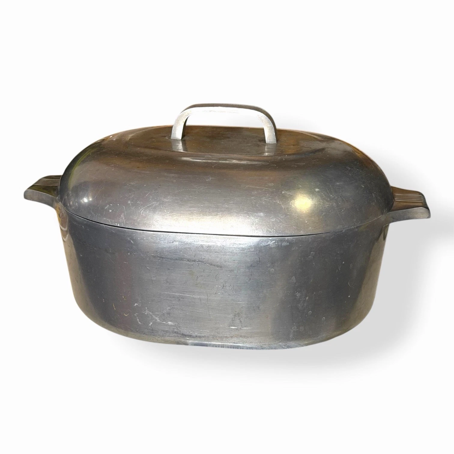Vintage Wagner Ware Magnalite 4265 Oval Roaster Dutch Oven w/ Trivet And Lid