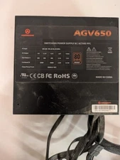 AresGame Power Supply 650w AGV650 for PC