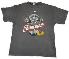 2010 Stanley Cup Champions Chicago Blackhawks NHL T-Shirt Sz XL Short Sleeve Tee