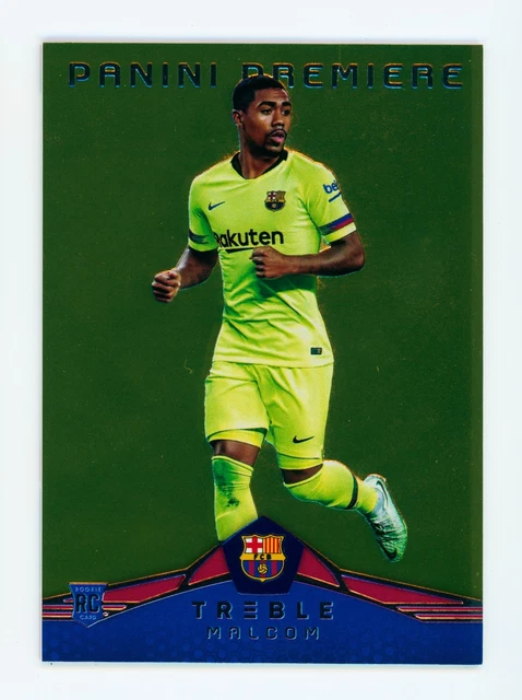2018-19 Malcom Panini Treble Premiere Gold FC Barcelona Rookie Soccer Card 18/25