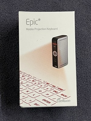 Epic Mobile Projection Keyboard  QWERTY Silver Bluetooth