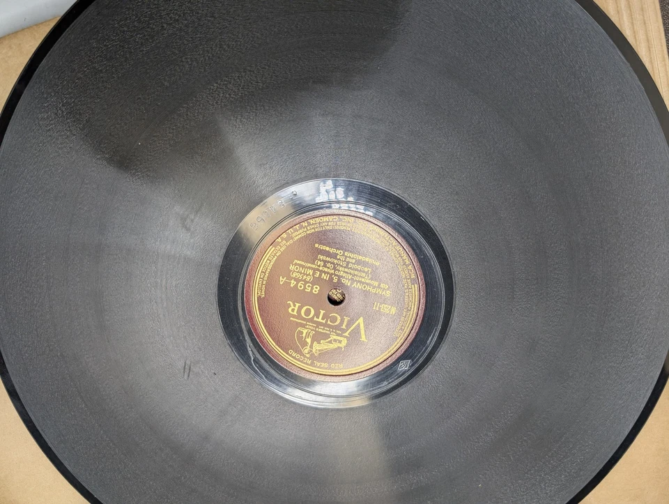 Tchaikovsky Symphony No 5 E Minor x6 12" 78 RPM Box Set Records Stokowski Victor Foto 4 de 4