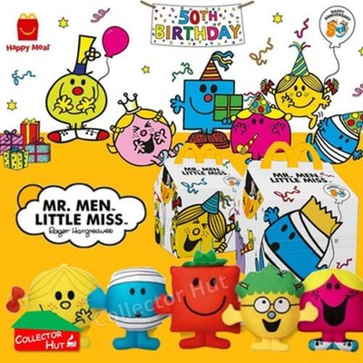 McDonalds Happy Meal Mr Men Little Miss 2024 & 2021 50th
