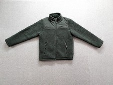 32 Degrees Heat Boys Jacket S Dark Green Mock Neck Full Zip Pockets Logo Casual