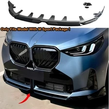 Front Spoiler Splitter Lip For BMW X3 G45 M Sport 2025 2026 Gloss Black Body Kit