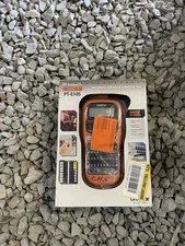 Brother P-Touch PTE105 Handheld Label Maker - Orange/Black