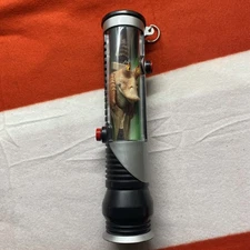 Star Wars 1999 JAR JAR BINKS Watch Lightsaber Display Case Lucas film