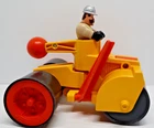 Vintage 1977 Fisher Price Steam Roller with Side Blade Husky Helpers #313