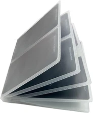 Set of 2 Plastic Wallet Insert for Credit Card Checkbook, Men Wallets Trifold Vi