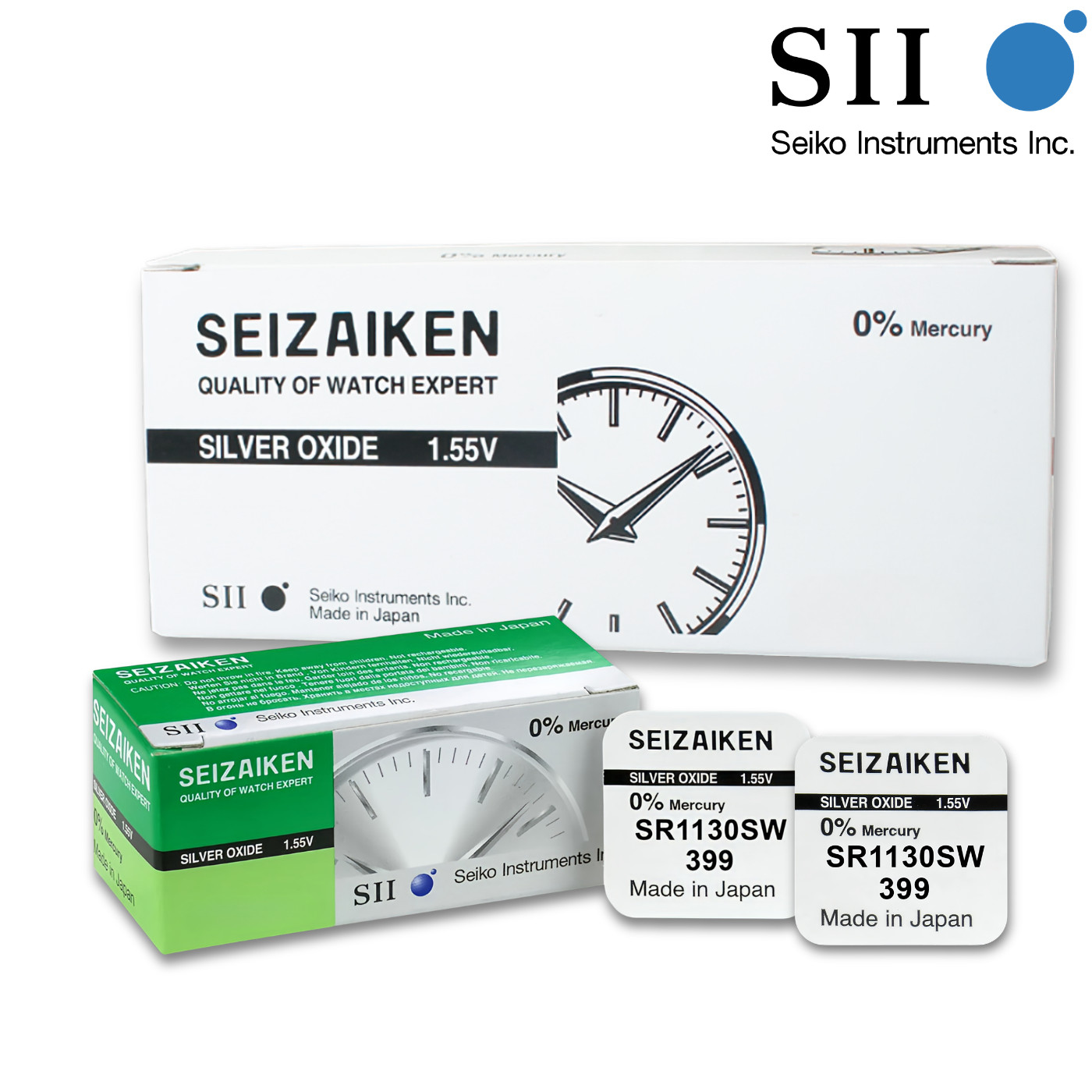 399 SR927W SEIKO Watch Batteries SEIZAIKEN 1.55V Silver Oxide *EXPIRY 05/2028*