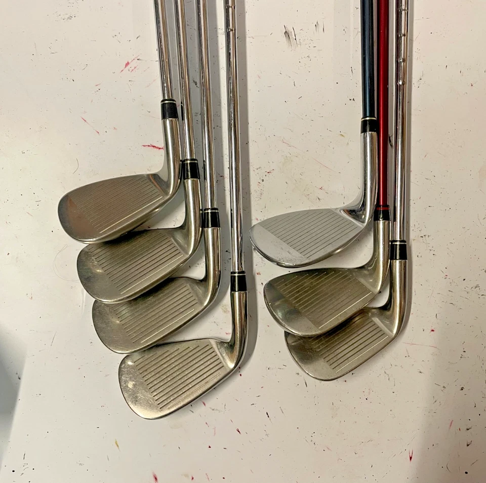 Taylormade Juego Completo Driver, 3W, 5W, 6-PAS Hierros Rígido Flex Putter Carro Bolsa - Imagen 3 de 4