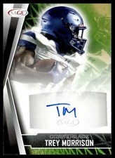 2022 SAGE Autographs Green Trey Morrison Auto North Carolina Tar Heels #A-TM
