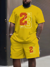 Men  s Outfit 2 Piece Set Shirt  Shorts Set - Available Sizes 2XL - 8XL  BIG