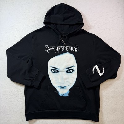 Evanescence Fallen Album Amy Lee Tour Gothic Metal Band Hoodie Rock Men Size 2XL