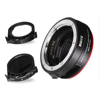 Meike MK-EFTR-C VND Drop-in Filter Auto-Focus Mount Lens Adapter for Canon EF to