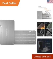 Portable Crypto Seed Storage Tablet for 12-24 Words - Laser Engraved Safety