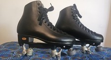 Riedell 111 Angel Artistic Quad Roller Skates black Size Uk 6
