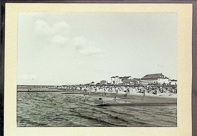 38145676 - 2190 Duhnen Foto montiert auf Karton Strandleben Fotograf Otto