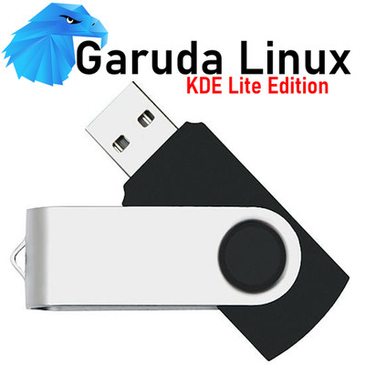 Garuda KDE Lite schnell, leicht & sicher Plasma OS bootfähig USB ausprobieren/installieren