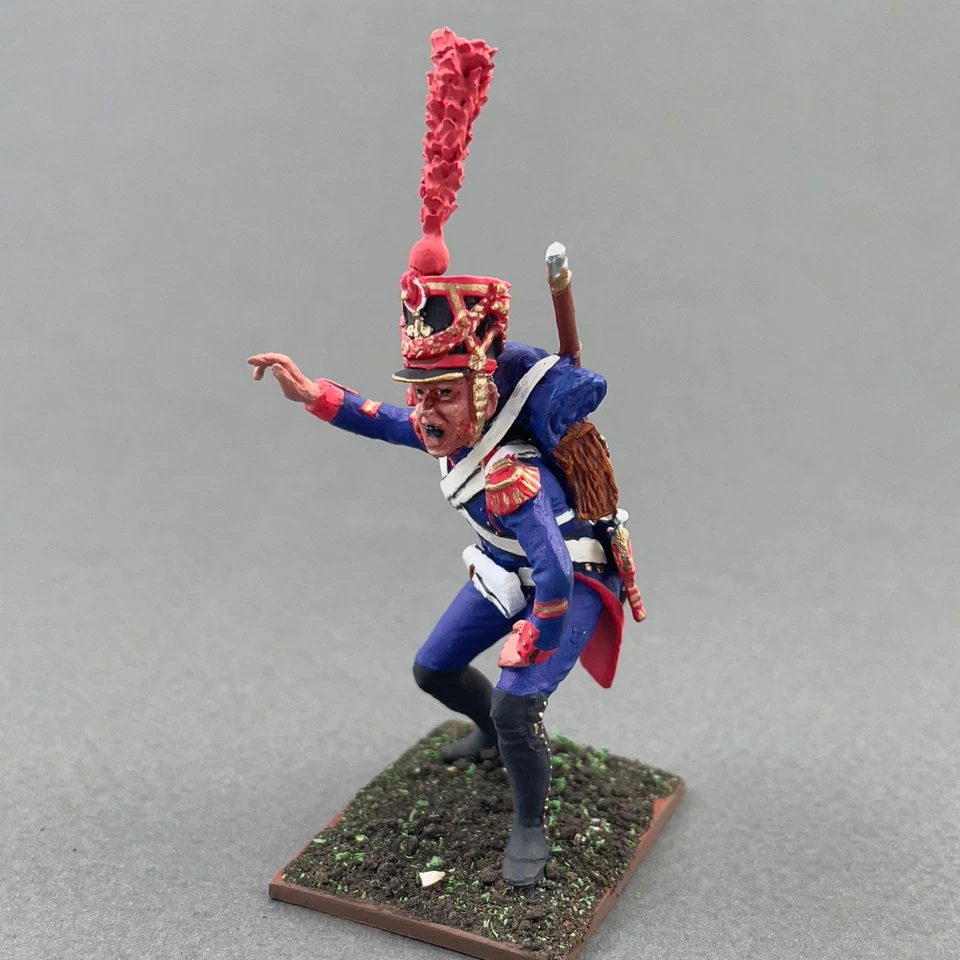 Figura de hojalata napoleónica pintada 1/30, guardia francesa artillería de pie VID SOLDADOS Foto 4 de 4