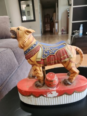 Cyrus Noble Merry Go Round Tiger Decanter Porcelain Carousel Whiskey Bottle