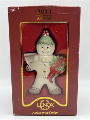 Lenox 2011 Annual Gingerbread Man Special Spiced Delivery Christmas Ornament