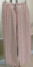 Units Vintage Pants 100 Linen/ Wide Legs/Size Large