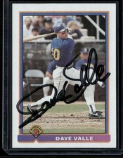 1991 Bowman - Dave Valle #251 Signed Autographed Card