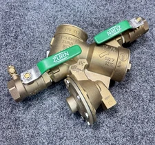 ZURN WILKINS 1-1/2" 975XL2 Reduced Pressure Zone Backflow Preventer Lead Free