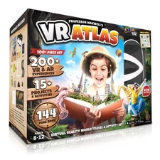 Professor Maxwell's VR Atlas - Virtual Reality Kids Science Kit, Book and Int...