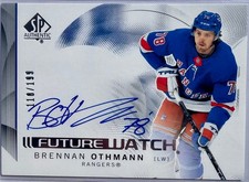 2024-25 SP Authentic Hockey #102 Future Watch Auto Brennan Othmann /199 Rangers