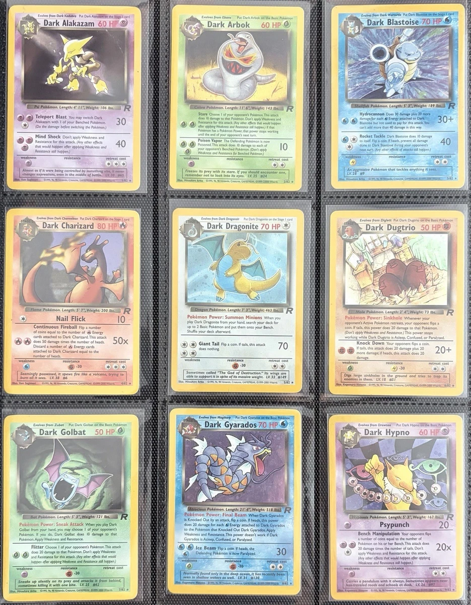 Pokémon Trading Card Complete Team Rocket Sets in English for sale