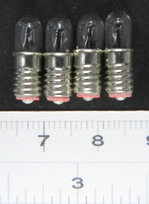 Ampoule L.E.S E5 - tubulaire 5mm 24 volts transparente - paquet de 4