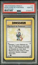 1999 Pokemon FRENCH 1st Edition Base Set Marchand de Pokémon 77/102 PSA 10 GEM