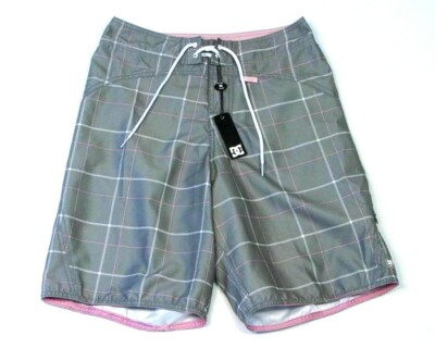 DC Shoe Gray Board Shorts Swim Trunks Boardshorts Boy's Waist 28