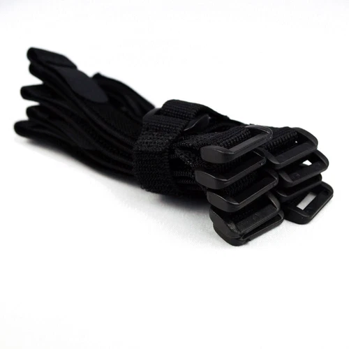 10 x Stretch Klettkabelbinder Klett Kabelbinder Klettband 20 cm elastisch 