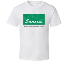 Sansui, T-shirt, Audio, Stereo, Retro, Logo, Receiver, Stereo, Hi-fi, Japanese