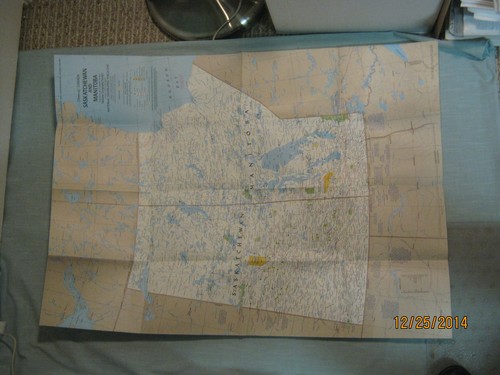 CANADA SASKATCHEWAN MANITOBA NW TERRITORIES MAP National Geographic May 1979