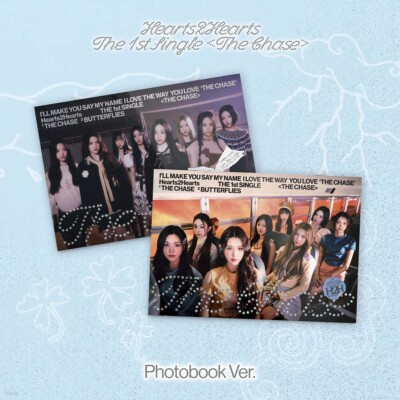 K-POP Hearts2Hearts 1st Single Album The Chase Photobook 2Ver SET
