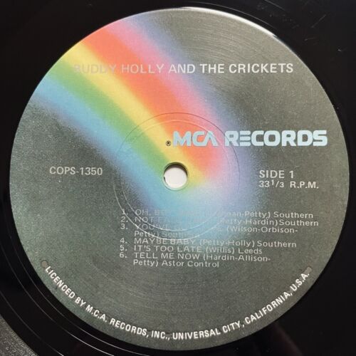 Buddy Holly And The Crickets Vinyl Record 12” 33 RPM COPS-1350 MCA Records 1962 - Picture 20 of 24