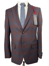 NEW TOMMY HILFIGER Mens Burgundy ATHLETIC FIT Sport Coat Blazer Jacket 36R