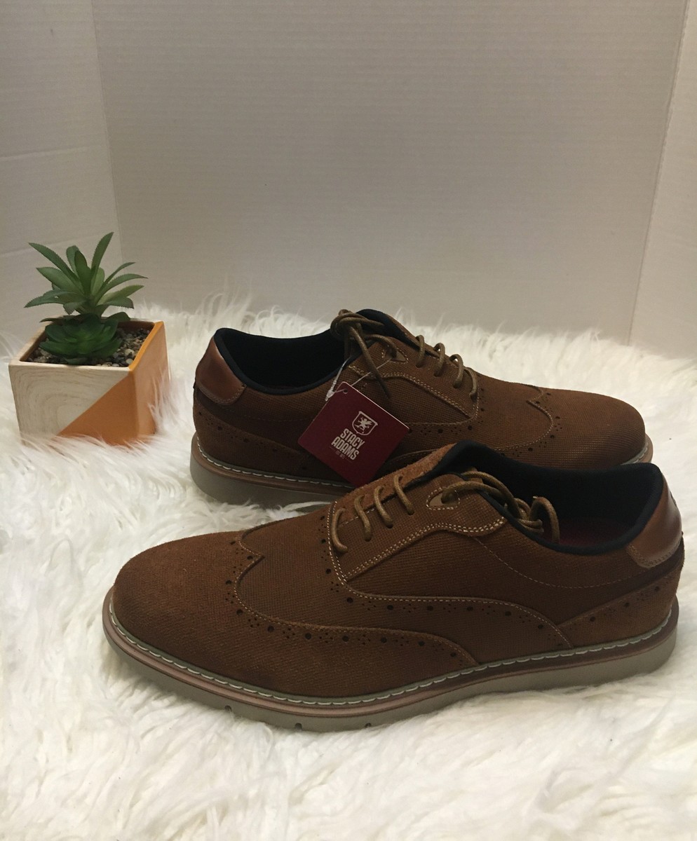 Stacy Adams Swift Brown Suede Leather Wingtip Casual Dress  display picture 2